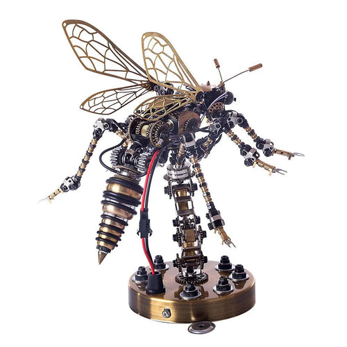 DIY 3D Mechanical Wasp Sculpture - 3d metal puzzle by Extoril
