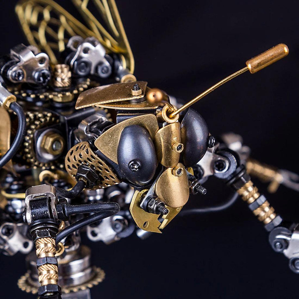 DIY 3D Mechanical Wasp Sculpture - 3d metal puzzle by Extoril