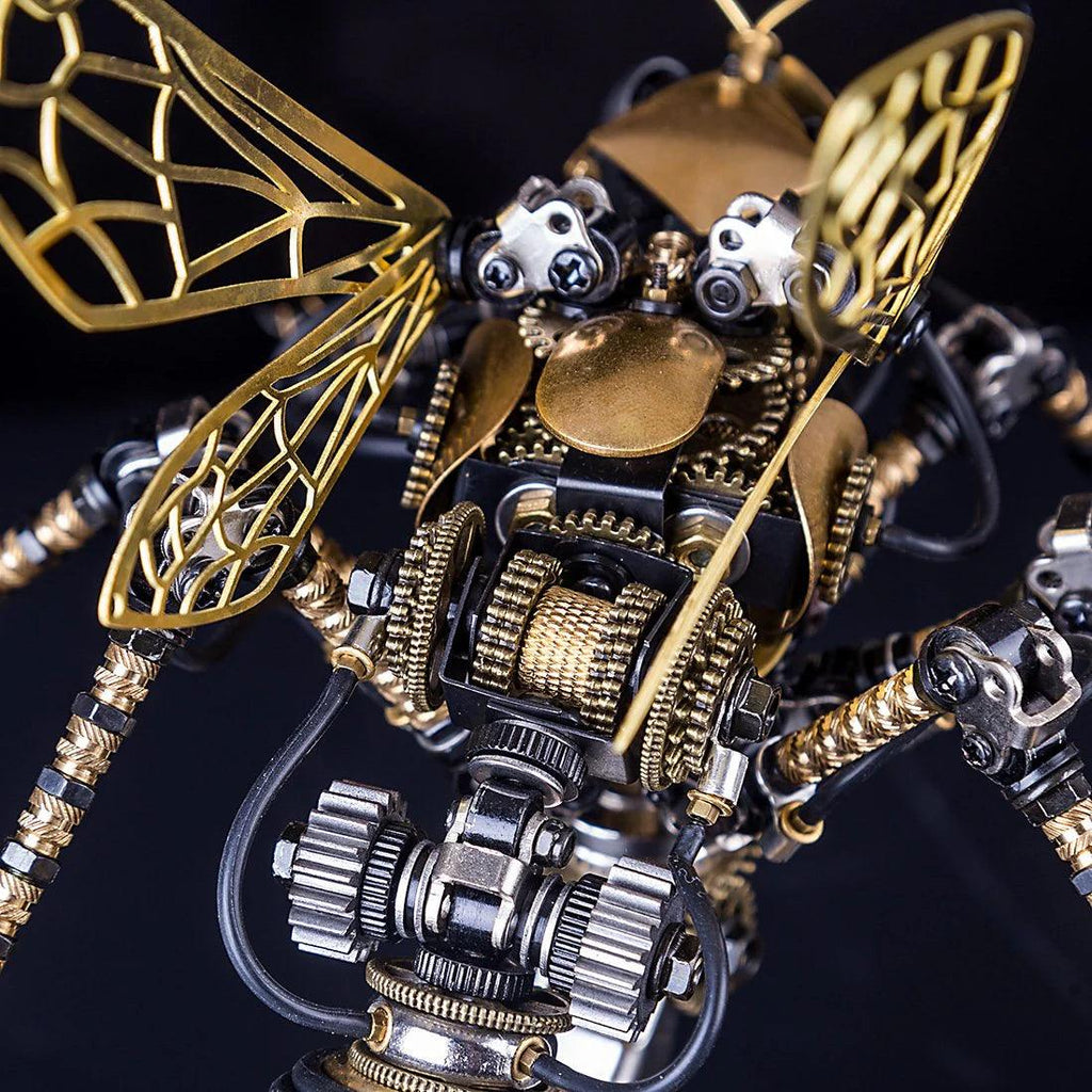 DIY 3D Mechanical Wasp Sculpture - 3d metal puzzle by Extoril