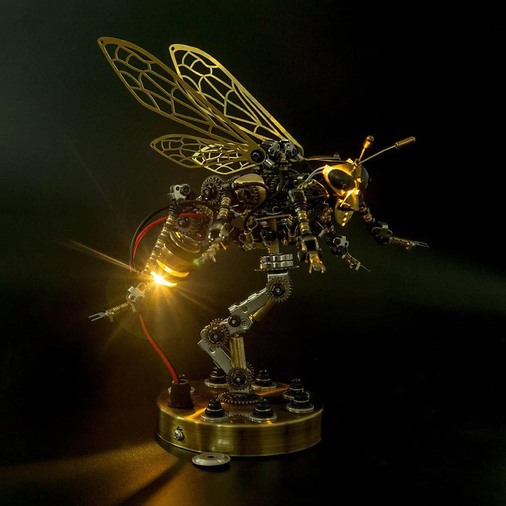 DIY 3D Mechanical Wasp Sculpture - 3d metal puzzle by Extoril