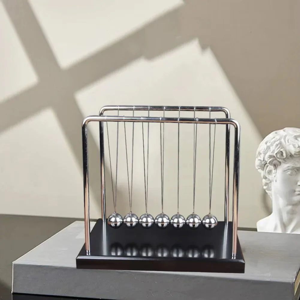 Newton Cradle Executive Desk Physics Demonstrator - home decor by Extoril