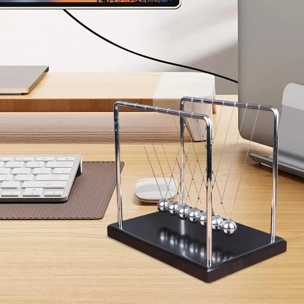 Newton Cradle Executive Desk Physics Demonstrator - home decor by Extoril