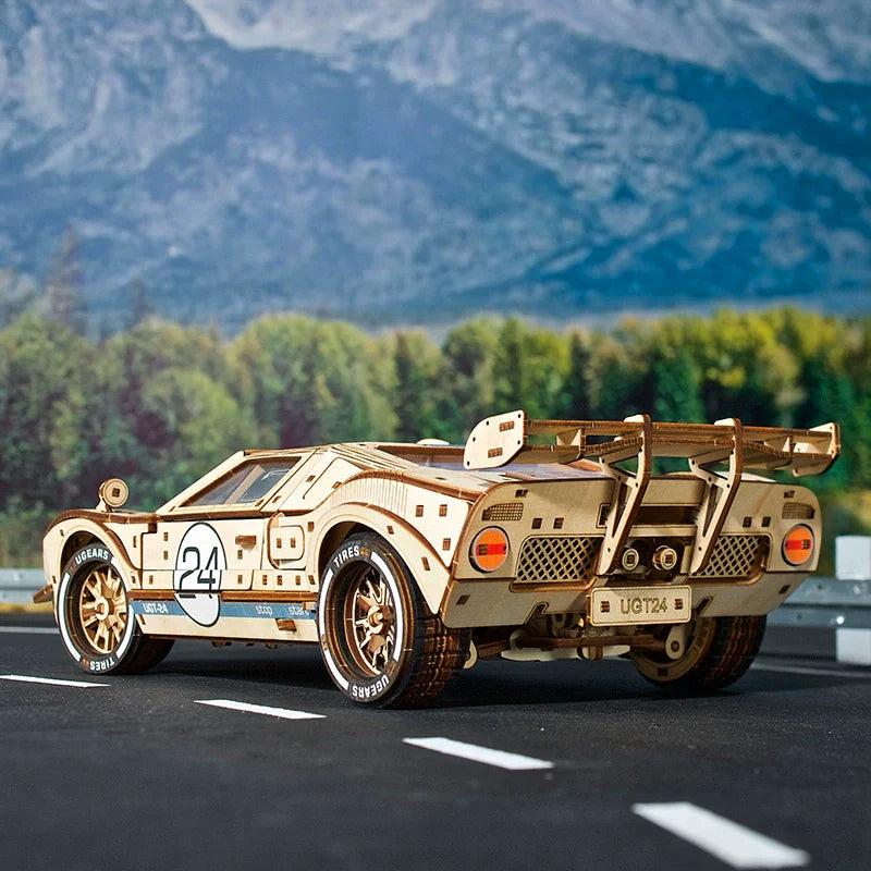 UGT-24 Endurance Racer Classic Le Mans Wooden Model Kit - 3D Wooden Puzzle by Extoril