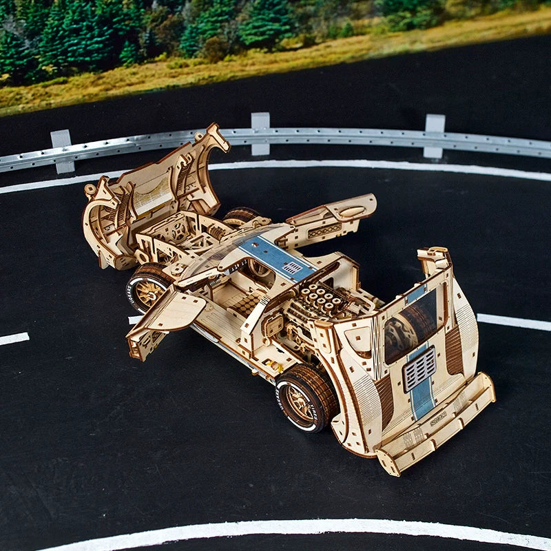 UGT-24 Endurance Racer Classic Le Mans Wooden Model Kit - 3D Wooden Puzzle by Extoril
