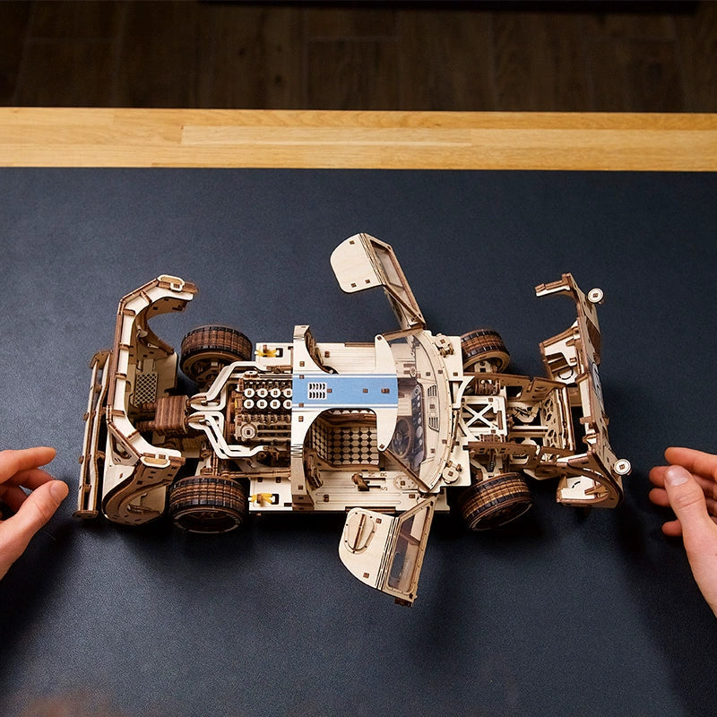 UGT-24 Endurance Racer Classic Le Mans Wooden Model Kit - 3D Wooden Puzzle by Extoril