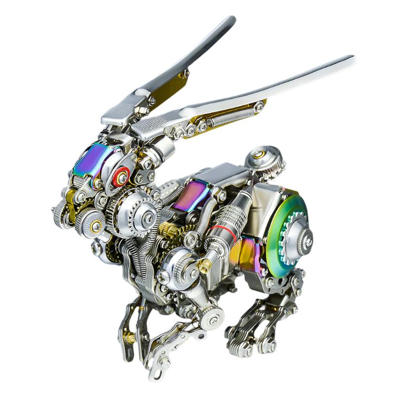 GEARSPRING REBEL 3D Metal Punk Mechanical Rabbit Model Kit - 3d metal puzzle by Extoril