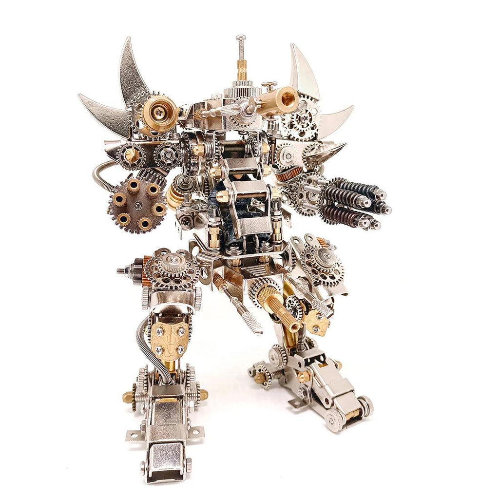 Titan Guardian Mecha Watch Stand - 3D Metal Puzzle - 3d metal puzzle by Extoril