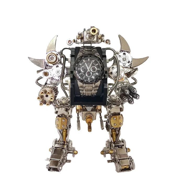 Titan Guardian Mecha Watch Stand - 3D Metal Puzzle - 3d metal puzzle by Extoril