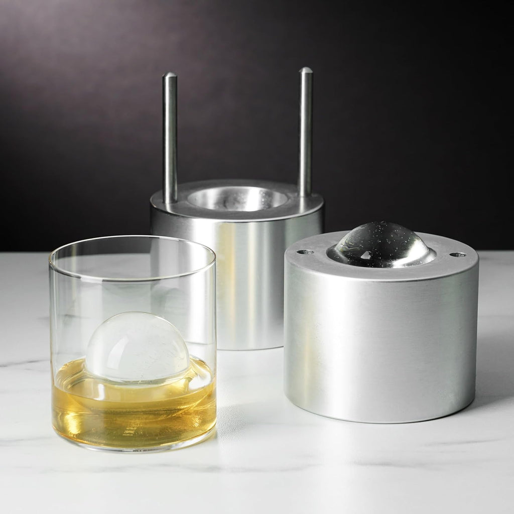 Aluminum Ice Sphere Press 55mm - Clear Ice Ball Maker - Gadget by Extoril