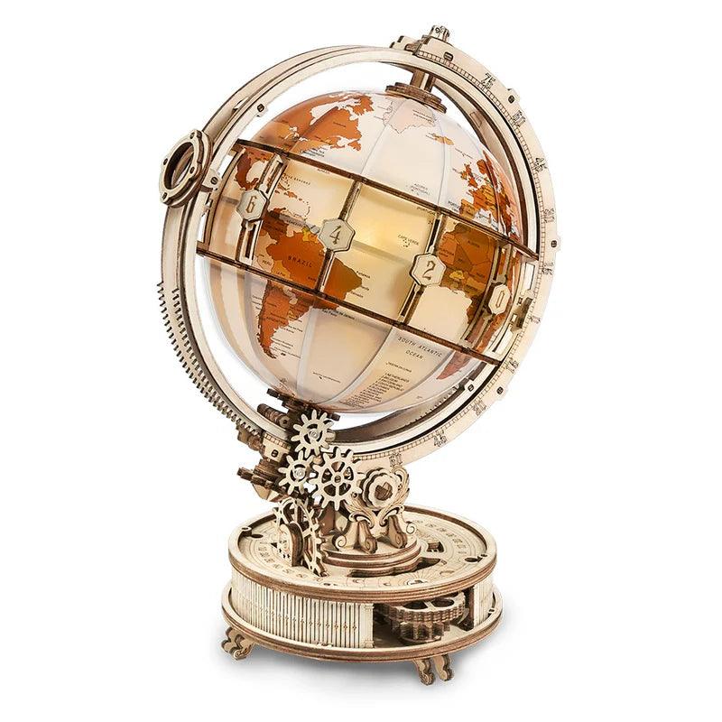 Illuminated Globe 3D Wooden Puzzle - 3D Wooden Puzzle by Extoril
