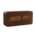NatureSense Wooden LED Alarm Clock - home decor by Extoril