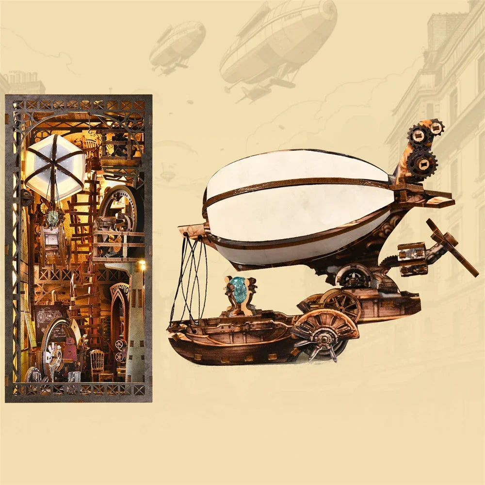 Diy Book Nook Shelf - Uncle Peter's Steampunk Warhouse - DIY Booknooks by Extoril