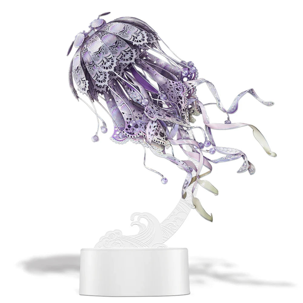 3D Metal Puzzle Jellyfish Kit - 3d metal puzzle by Extoril