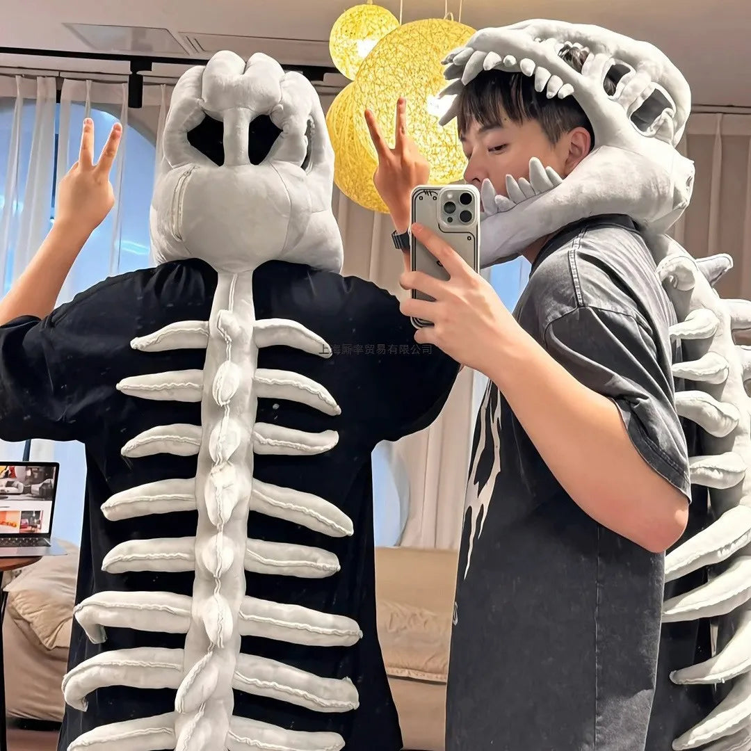 Dinosaur Skeleton Costume Set Dress up Clothing Plush Toys Party Cosplay - home decor by Extoril