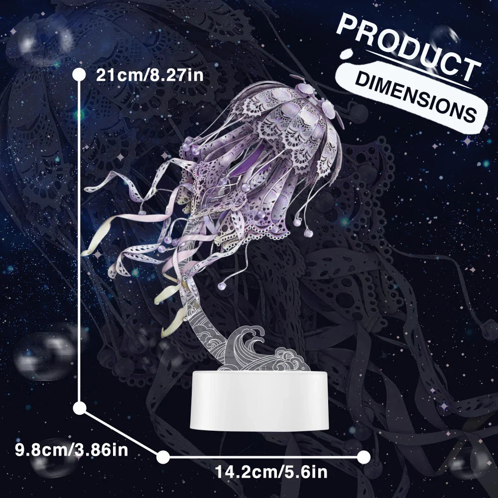 3D Metal Puzzle Jellyfish Kit - 3d metal puzzle by Extoril