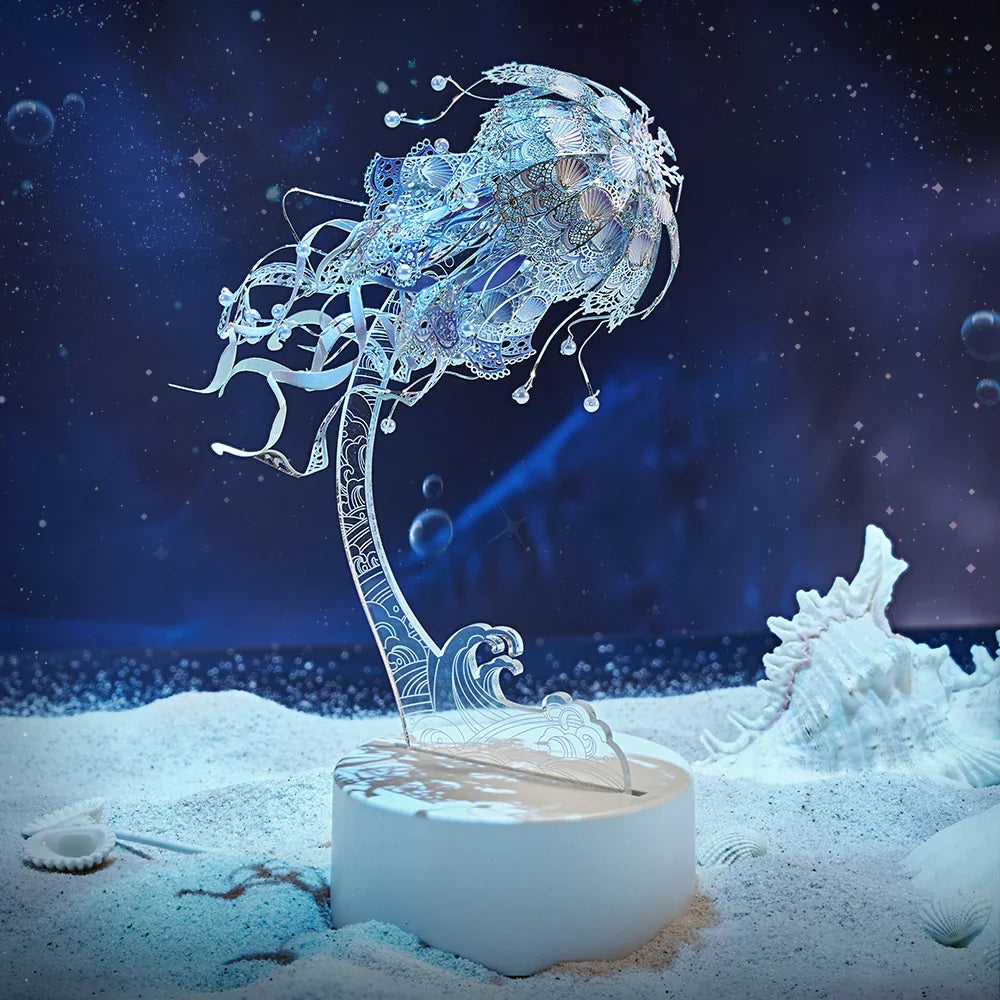 3D Metal Puzzle Jellyfish Kit - 3d metal puzzle by Extoril