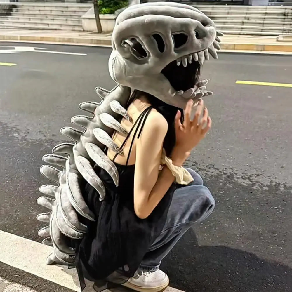 Dinosaur Skeleton Costume Set Dress up Clothing Plush Toys Party Cosplay - home decor by Extoril
