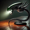 Unique Alien Creature Lamp Stand - home decor by Extoril