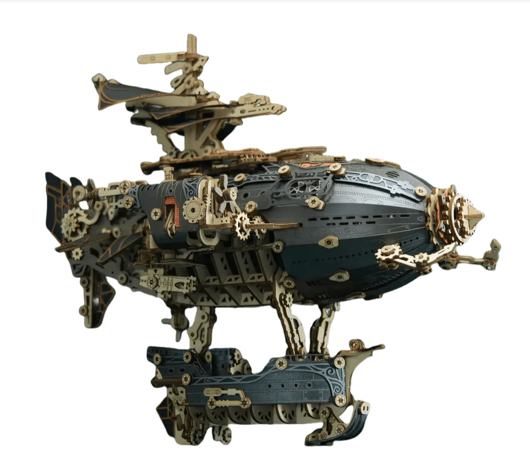 Steampunk Navigator Airship 3D Wooden Puzzle Kit - 3D Wooden Puzzle by Extoril