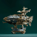 Steampunk Navigator Airship 3D Wooden Puzzle Kit - 3D Wooden Puzzle by Extoril