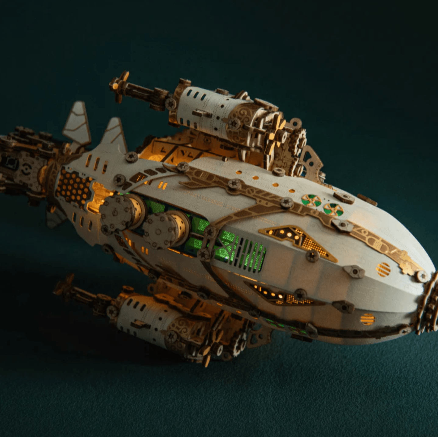 Steampunk Navigator Airship 3D Wooden Puzzle Kit - 3D Wooden Puzzle by Extoril