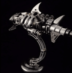 DIY 3D Metal Mechanical Shark Puzzle Model Assembly Kit-209PCS - 3d metal puzzle by Extoril