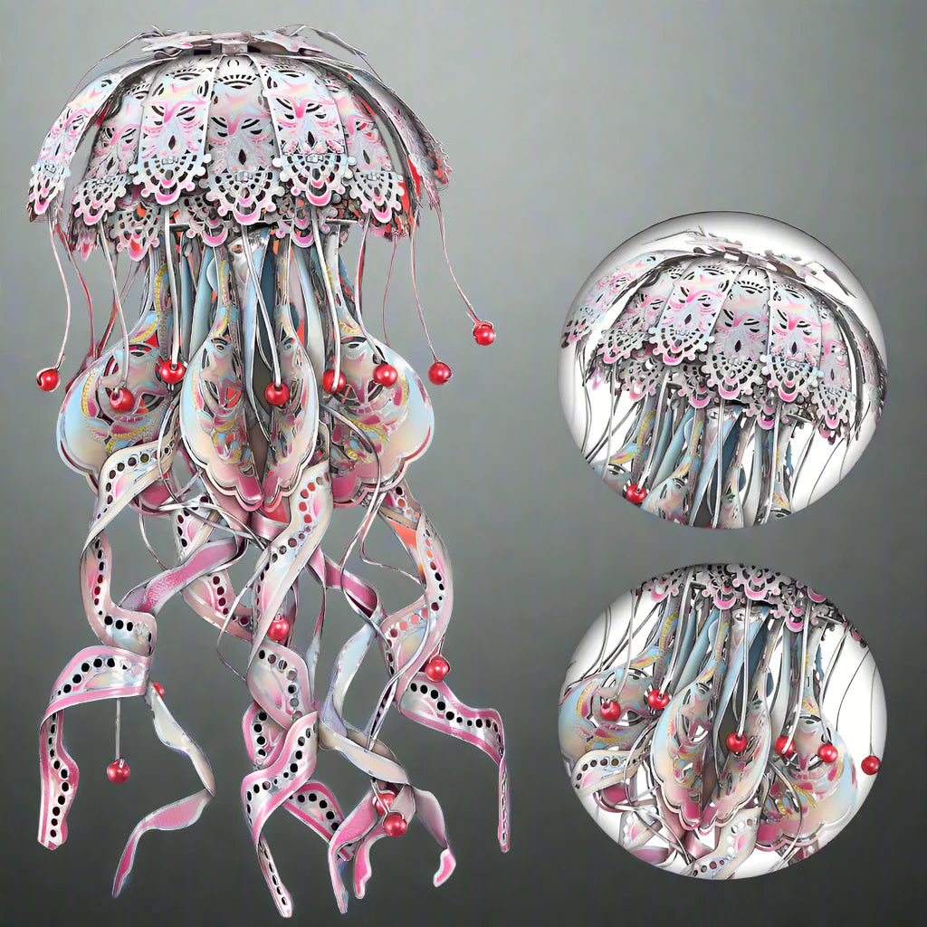 3D Metal Puzzle Jellyfish Kit - 3d metal puzzle by Extoril