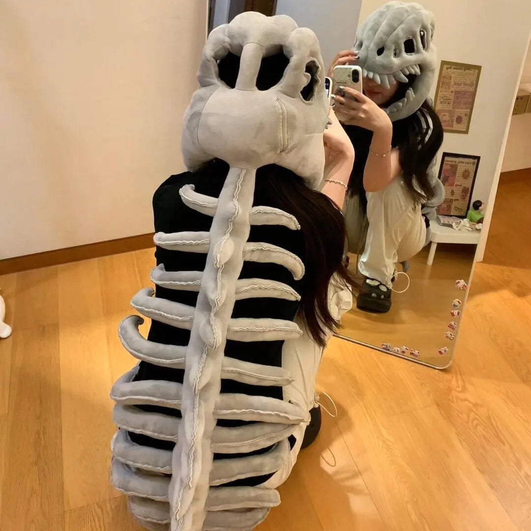 Dinosaur Skeleton Costume Set Dress up Clothing Plush Toys Party Cosplay - home decor by Extoril