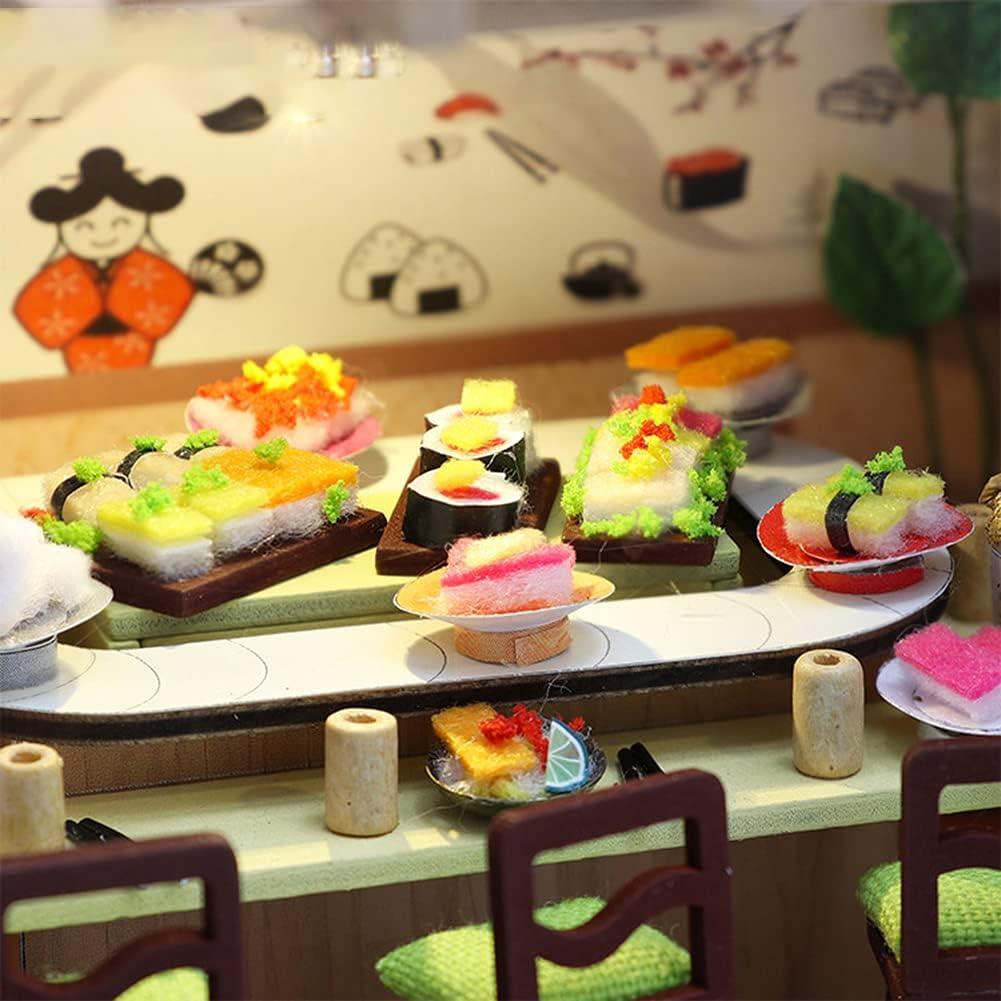 Sushi Haven Miniature Restaurant Kit - DIY Miniature by Extoril