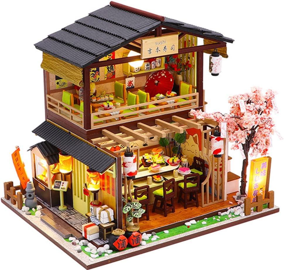 Sushi Haven Miniature Restaurant Kit - DIY Miniature by Extoril
