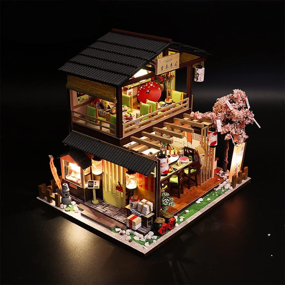 Sushi Haven Miniature Restaurant Kit - DIY Miniature by Extoril