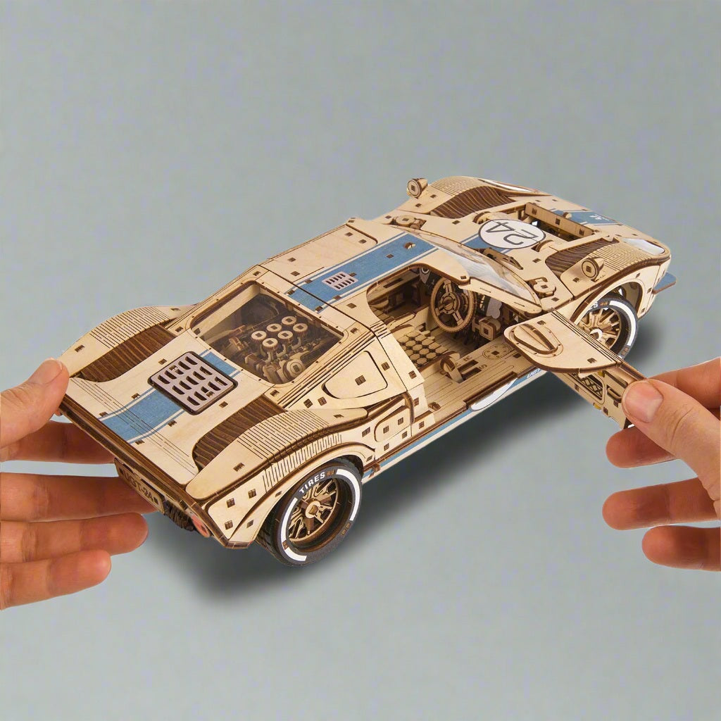 UGT-24 Endurance Racer Classic Le Mans Wooden Model Kit - 3D Wooden Puzzle by Extoril