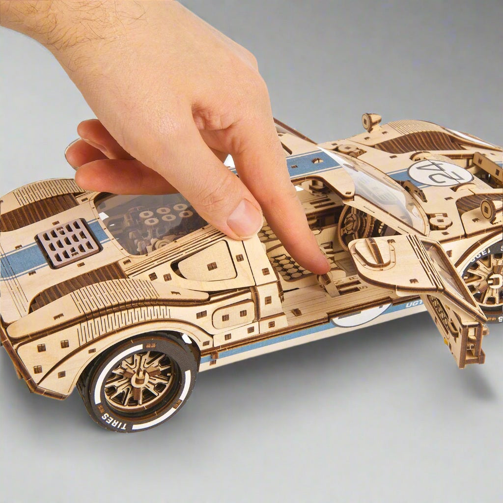 UGT-24 Endurance Racer Classic Le Mans Wooden Model Kit - 3D Wooden Puzzle by Extoril