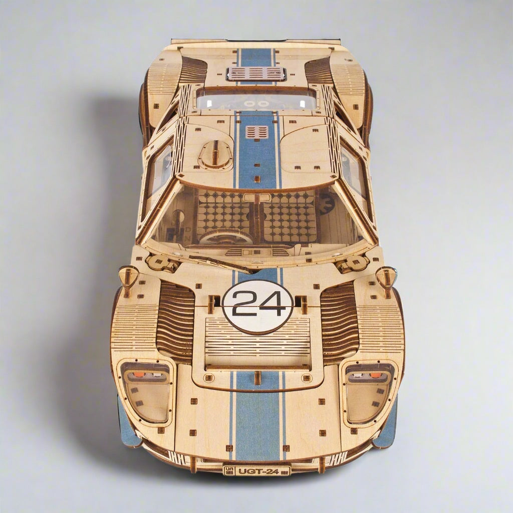 UGT-24 Endurance Racer Classic Le Mans Wooden Model Kit - 3D Wooden Puzzle by Extoril