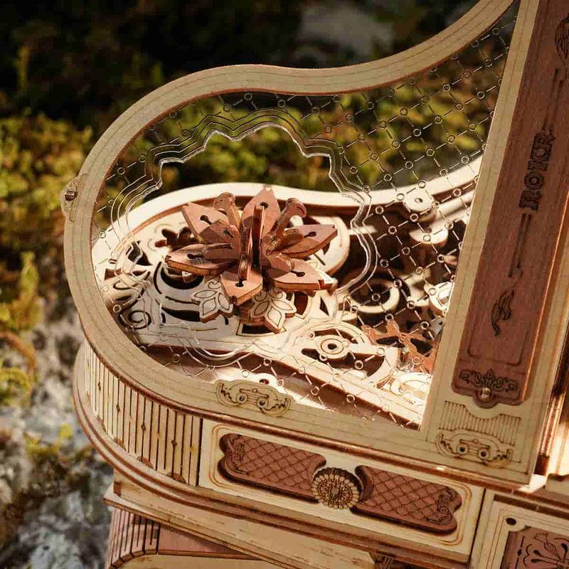 Grand Symphony Piano Mechanical Music Box 3D Wooden Puzzle - 3D Wooden Puzzle by Extoril