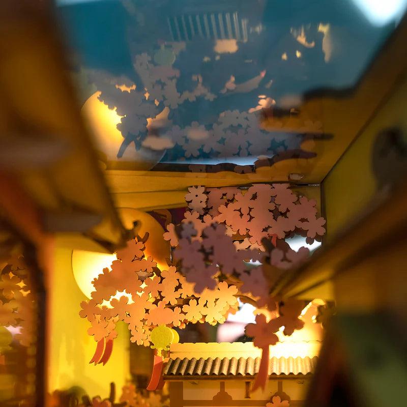Diy Book Nook Shelf - Falling Sakura - DIY Booknooks by Extoril