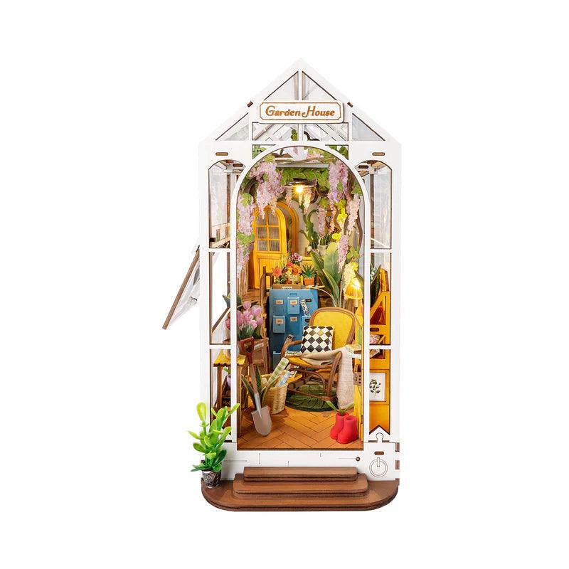 Diy Book Nook Shelf - Holiday Garden House - DIY Booknooks by Extoril