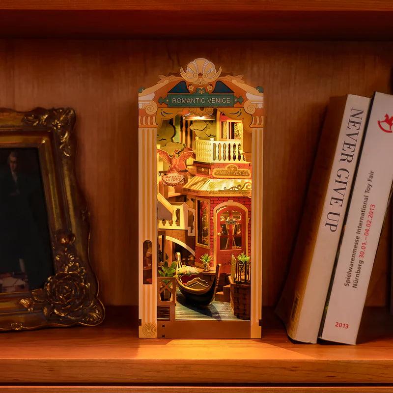 Diy Book Nook Shelf - Romantic Venice Escape - DIY Booknooks by Extoril