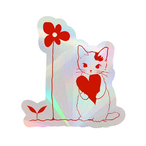 PrismVeil Felinae — Cat Silhouette Rainbow Window Film