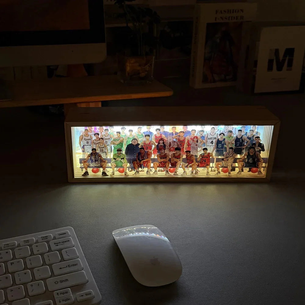 Anime Legends Acrylic Family Photo (LED Light) - home decor by Extoril