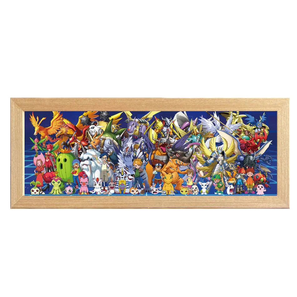 Anime Legends Acrylic Family Photo (LED Light) - home decor by Extoril
