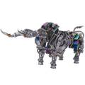 DIY 3D Metal Mechanical Bull Animal Model Assembly Kit 1087Pcs - 3d metal puzzle by Extoril