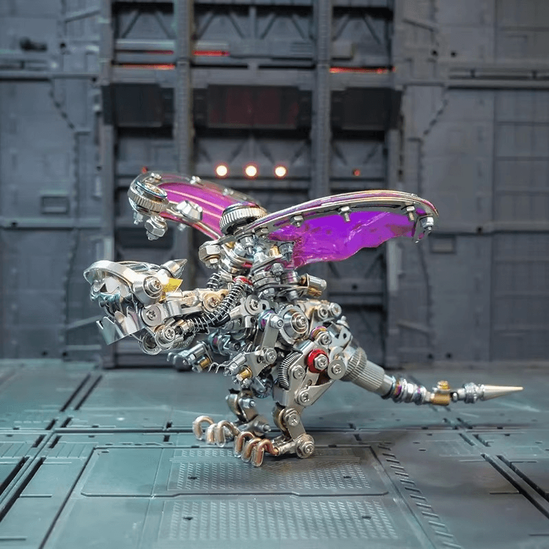 Mechanical Flying Dragon 3D Metal Puzzle Kit - 3d metal puzzle by Extoril