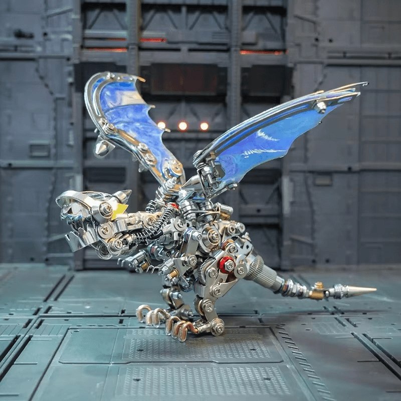 Mechanical Flying Dragon 3D Metal Puzzle Kit - 3d metal puzzle by Extoril