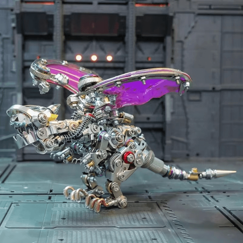 Mechanical Flying Dragon 3D Metal Puzzle Kit - 3d metal puzzle by Extoril