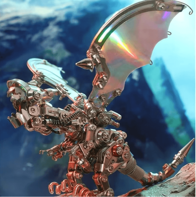 Mechanical Flying Dragon 3D Metal Puzzle Kit - 3d metal puzzle by Extoril