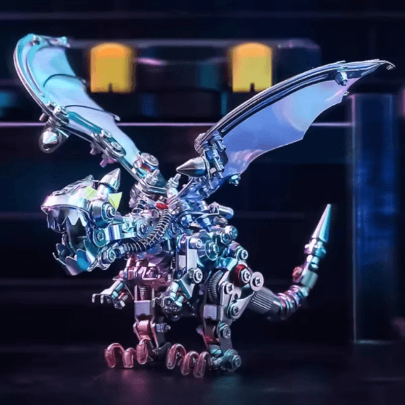 Mechanical Flying Dragon 3D Metal Puzzle Kit - 3d metal puzzle by Extoril