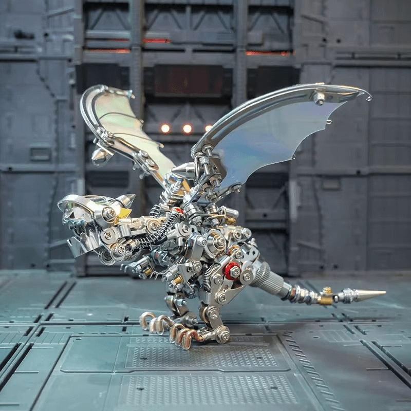 Mechanical Flying Dragon 3D Metal Puzzle Kit - 3d metal puzzle by Extoril