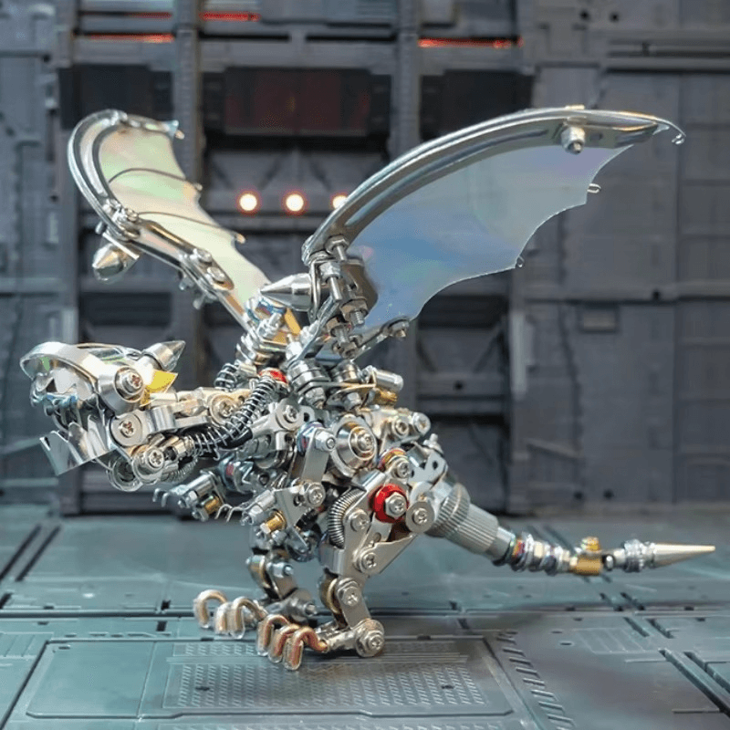 Mechanical Flying Dragon 3D Metal Puzzle Kit - 3d metal puzzle by Extoril