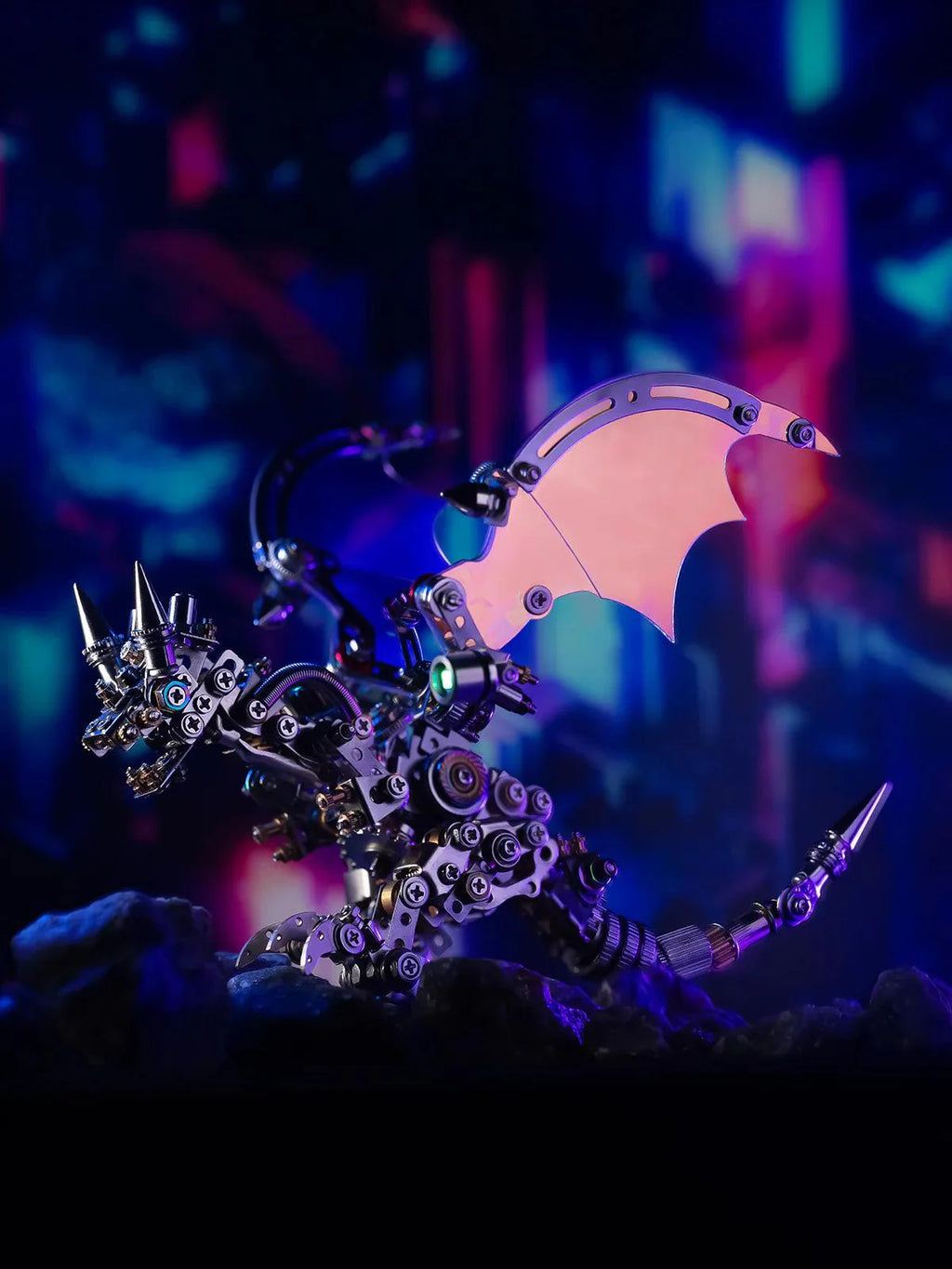 Mechanical Flying Dragon 3D Metal Puzzle Kit - 3d metal puzzle by Extoril